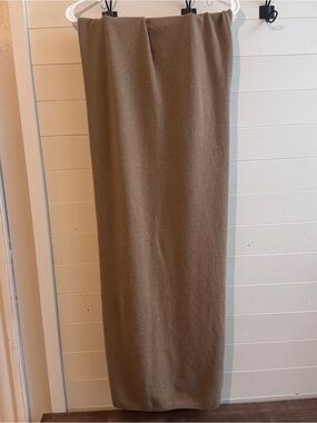 Worth New York 100% Cashmere Knit Maxi Skirt Brown Women’s Long 40”